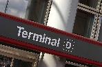Picture of an airport terminal sign
